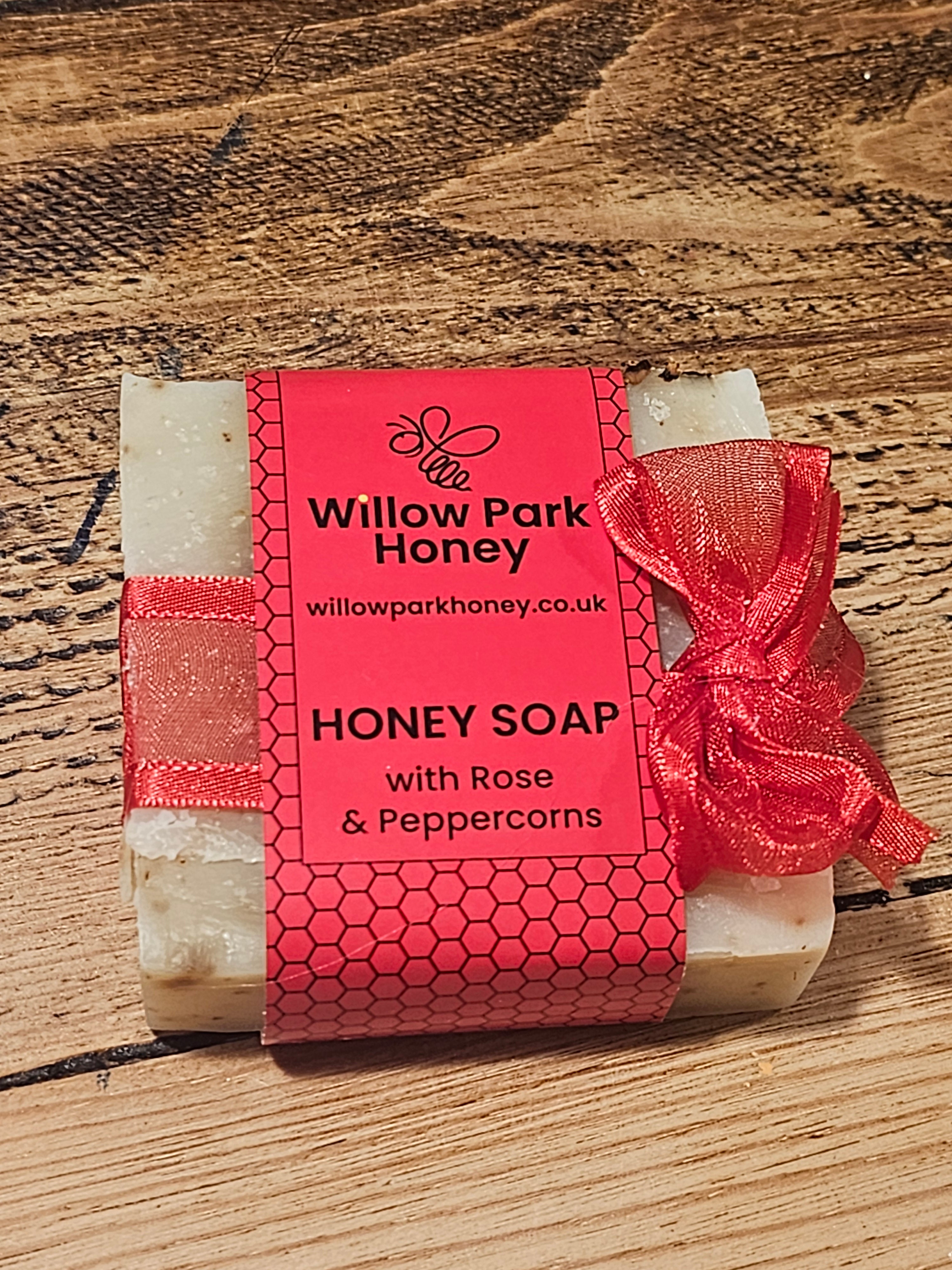 Honey Soap with Rose & Peppercorns
